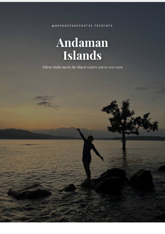 Cover of the Andaman Islands Travel Guide
