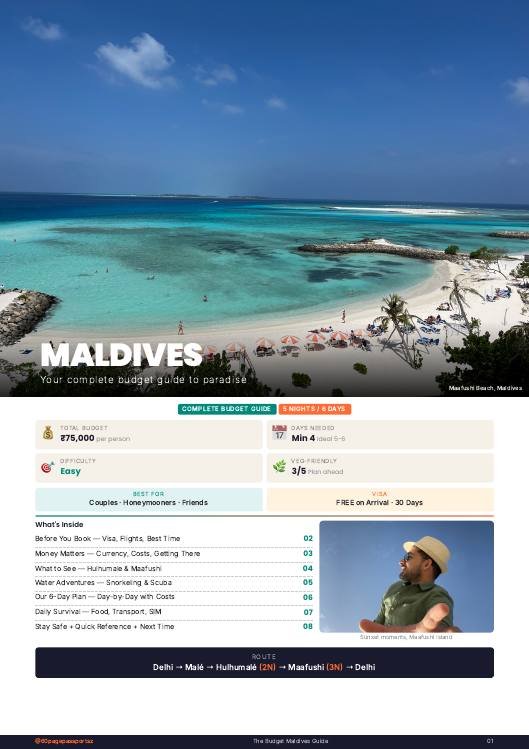 Cover of the Maldives Travel Guide